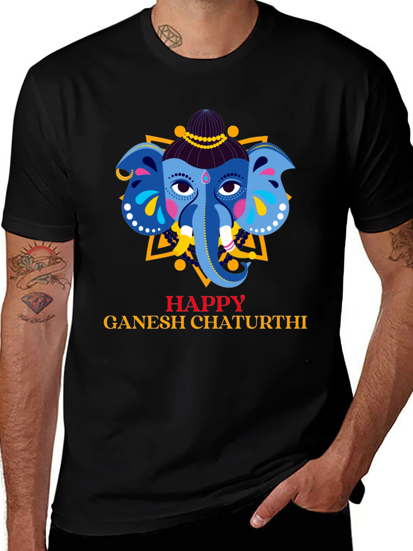 Happy Ganesh Chaturthi Graphic T-Shirt