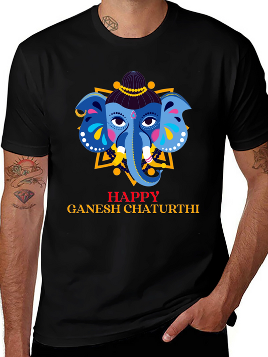 Happy Ganesh Chaturthi Graphic T-Shirt