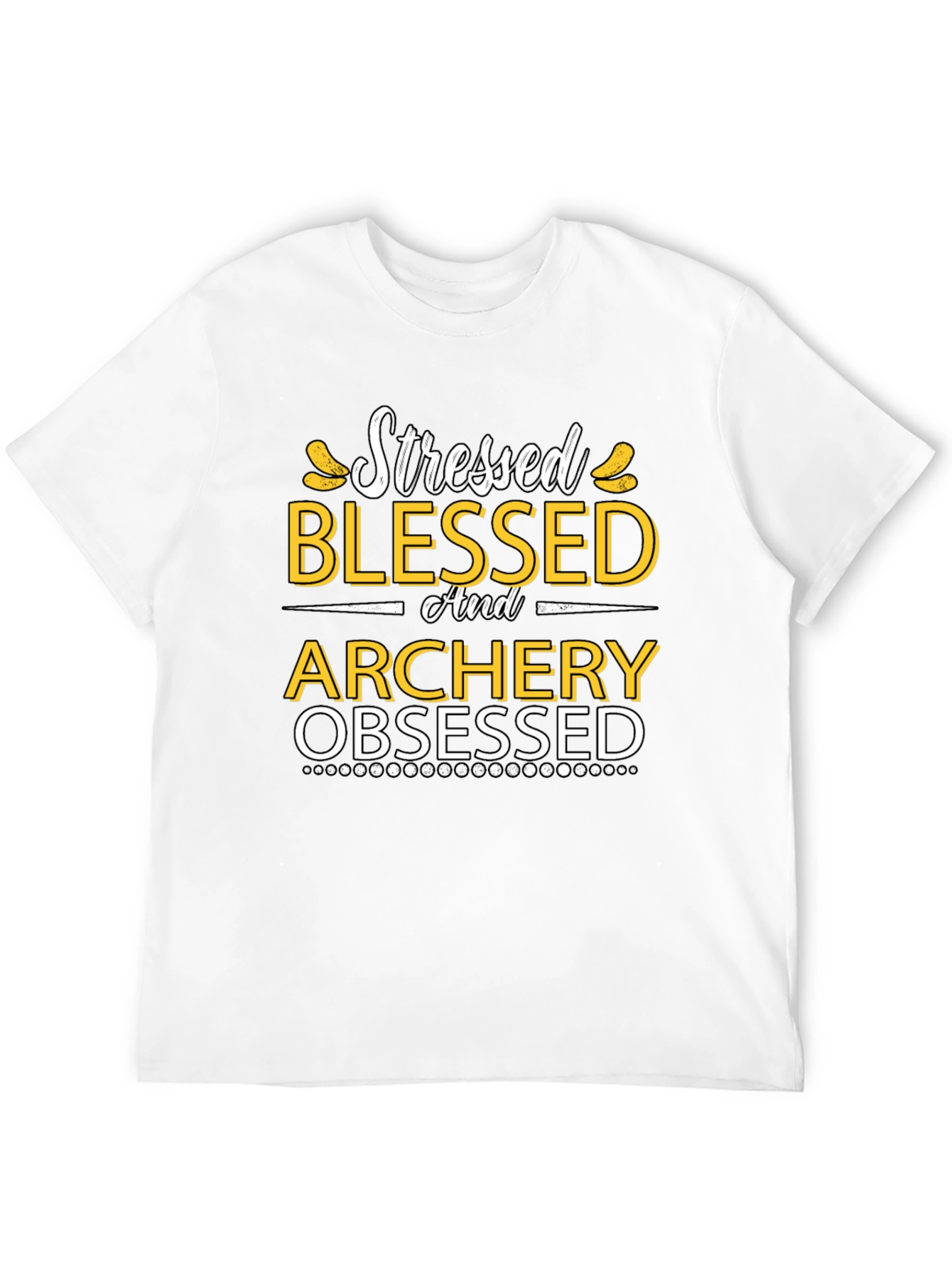 Stressed Blessed Archery Obsessed Graphic Tee