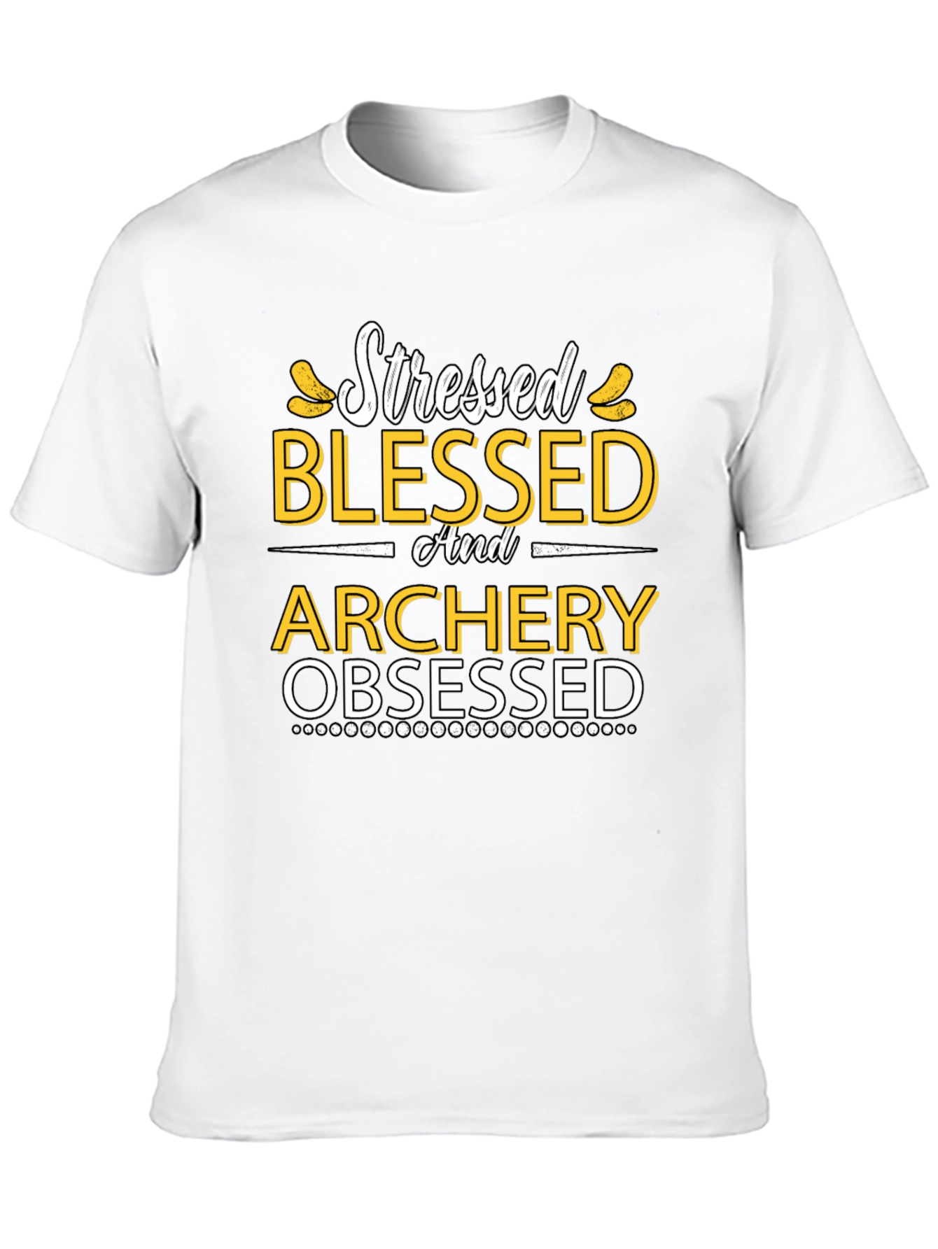 Stressed Blessed Archery Obsessed Graphic Tee