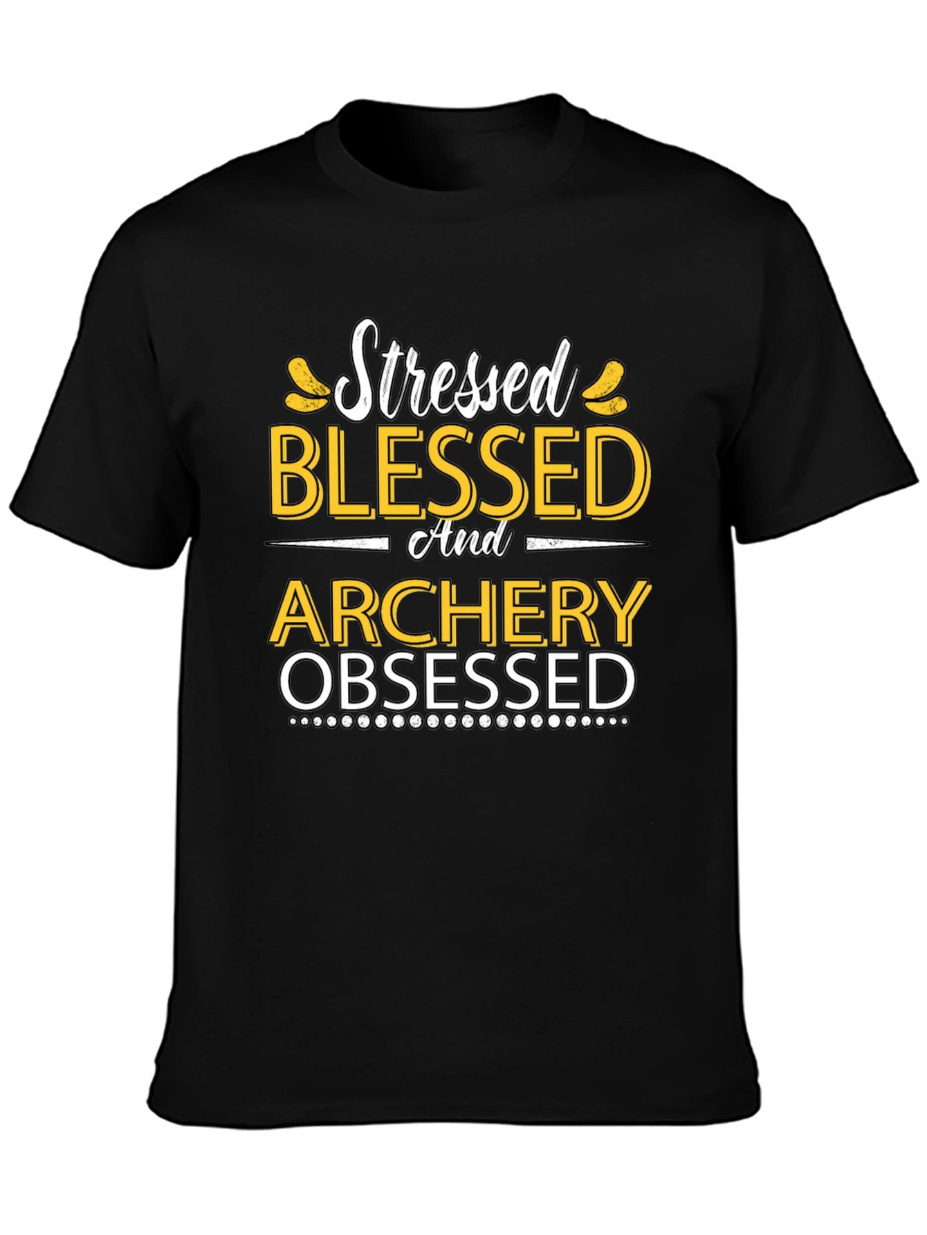 Stressed Blessed Archery Obsessed Graphic Tee