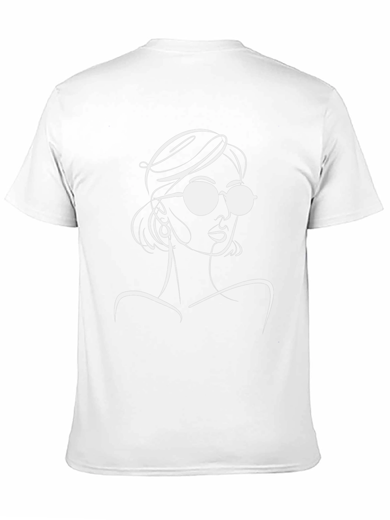 Stylish Black T-Shirt with Woman Graphic