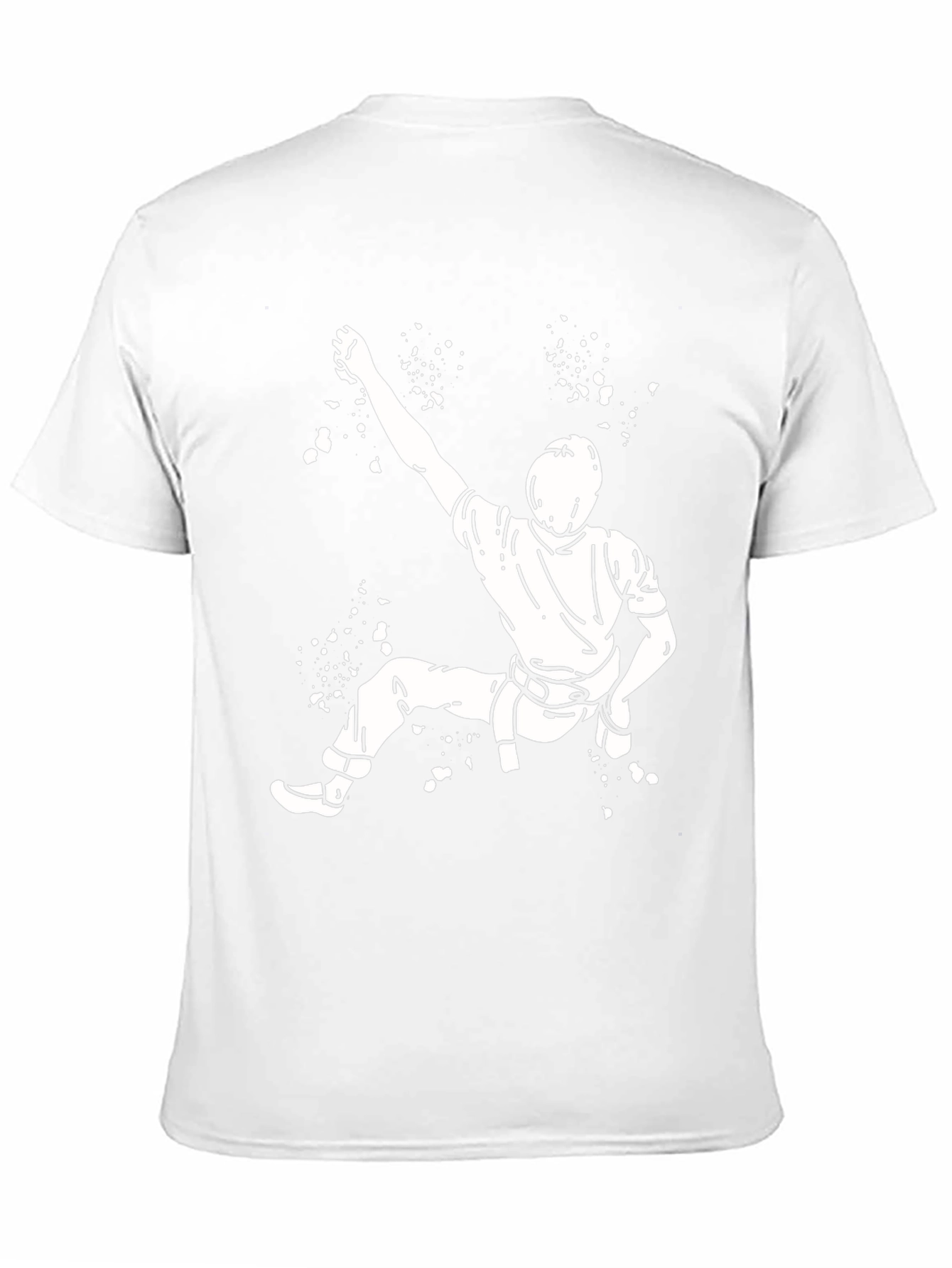 Climbing Graphic Tee - Black Cotton T-Shirt