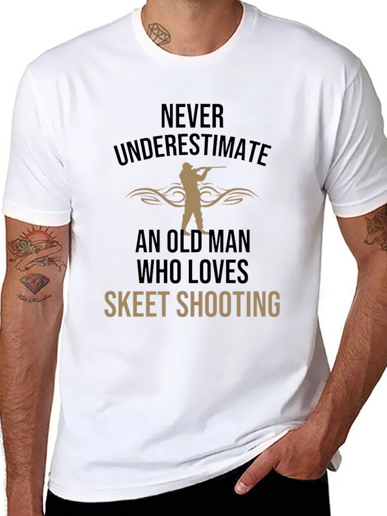 Skeet Shooting Old Man T-Shirt