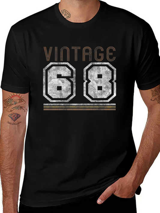 Vintage 68 T-Shirt - Retro Birthday Gift Tee