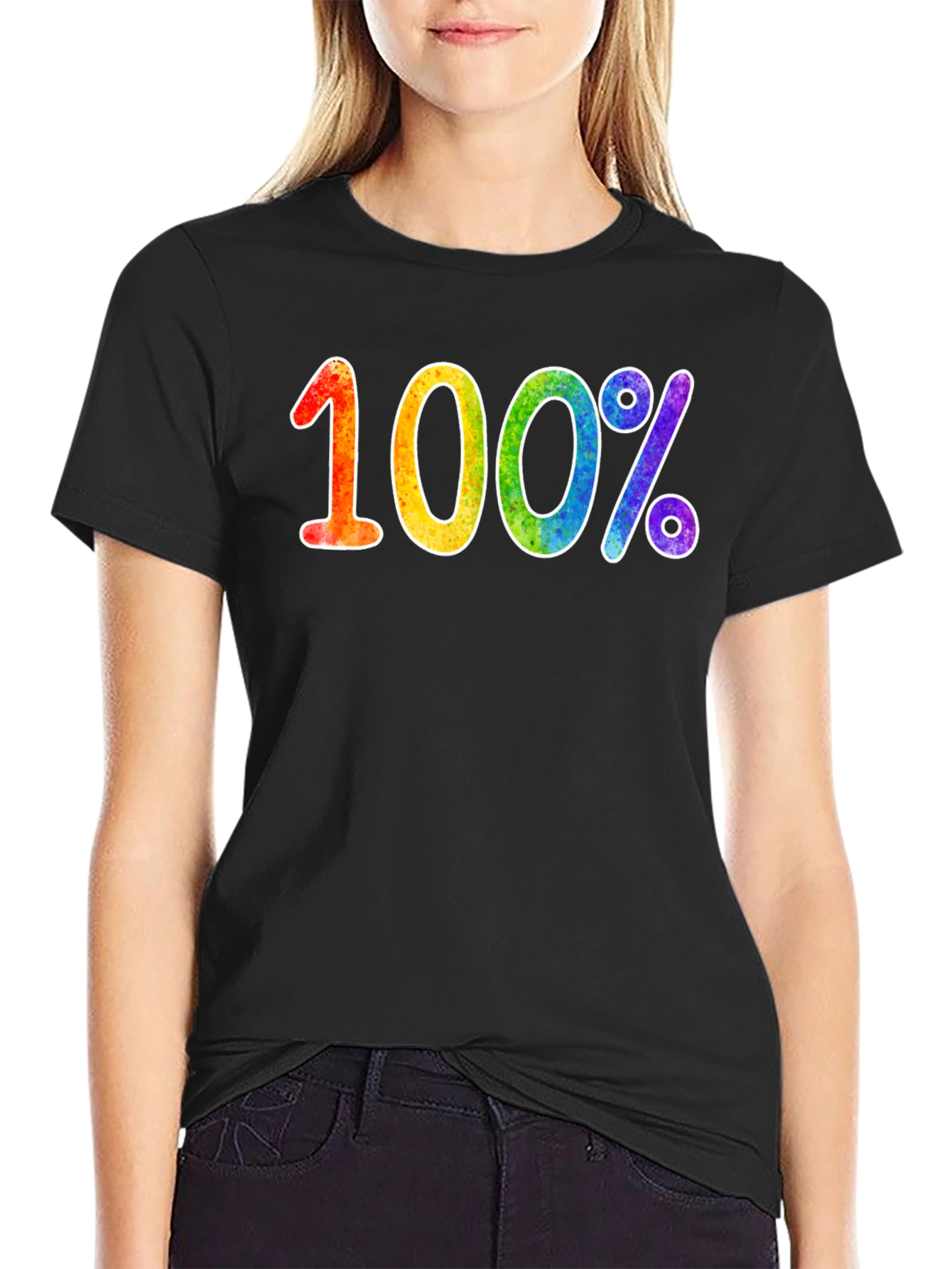 Rainbow 100% Graphic Tee