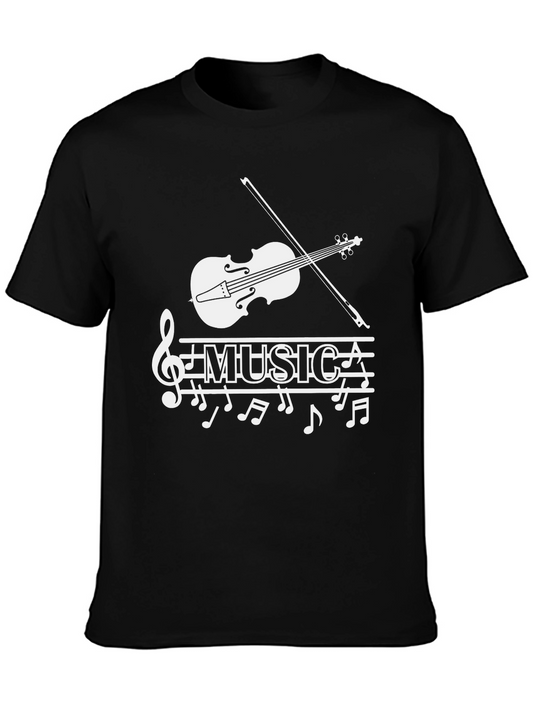 Musical Note T-Shirt - Stylish Treble Clef Graphic Tee