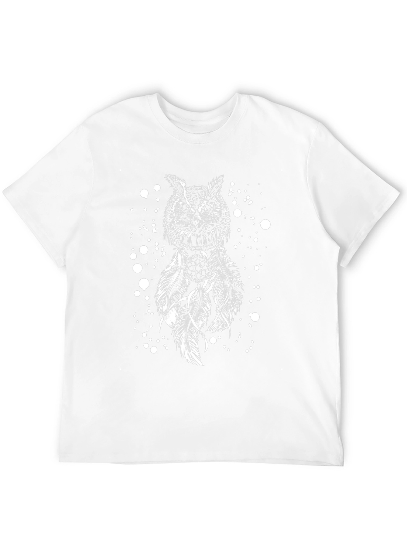 Owl Dreamcatcher Graphic Black T-Shirt
