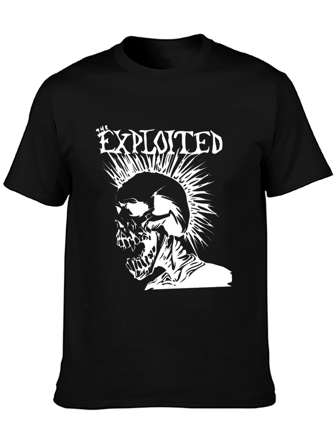 The Exploited Punk Skull T-Shirt - Black