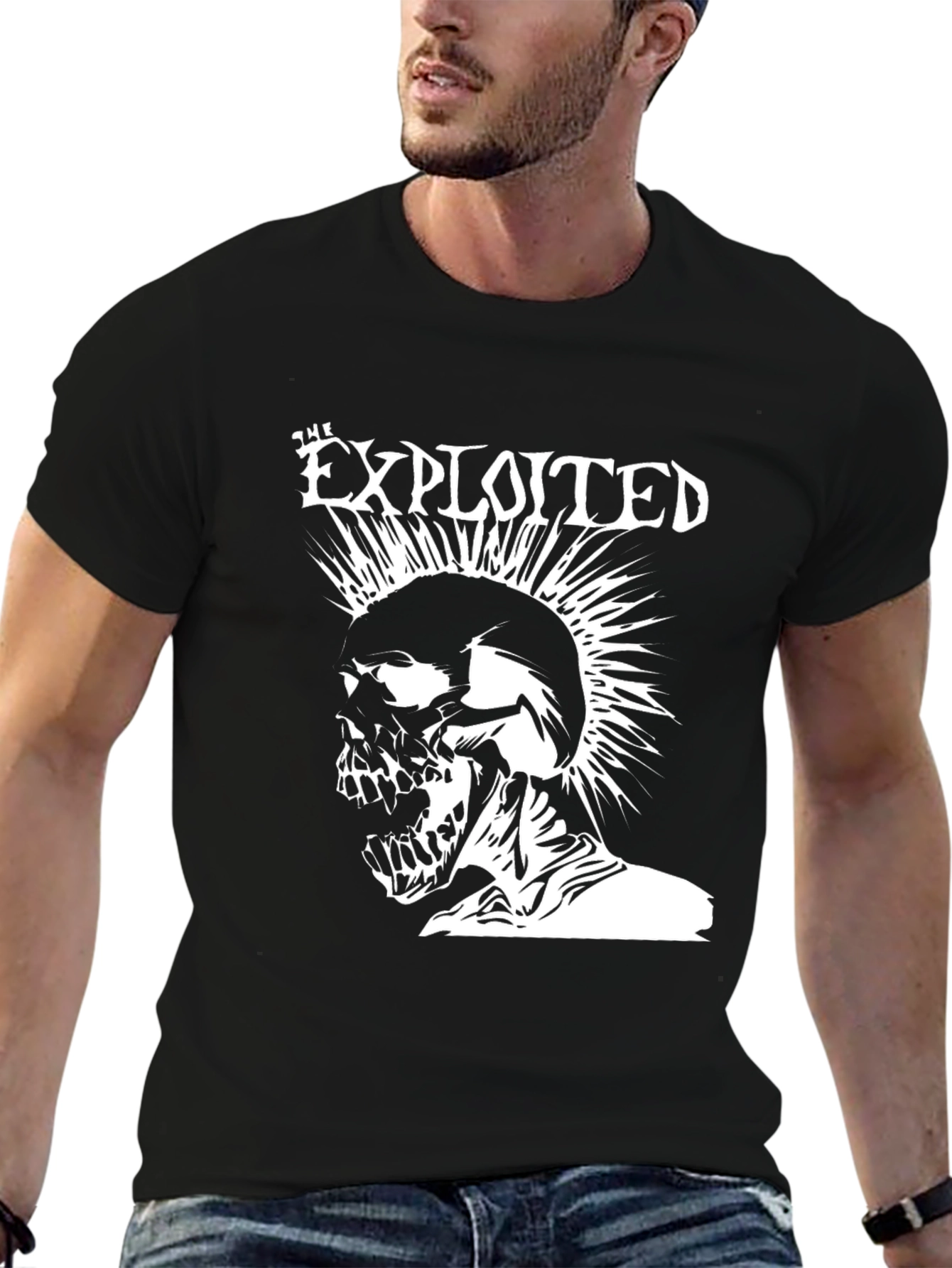 The Exploited Punk Skull T-Shirt - Black