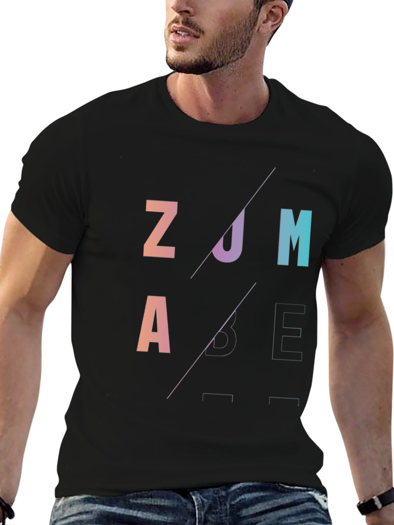 Zumba Black Graphic Print T-Shirt