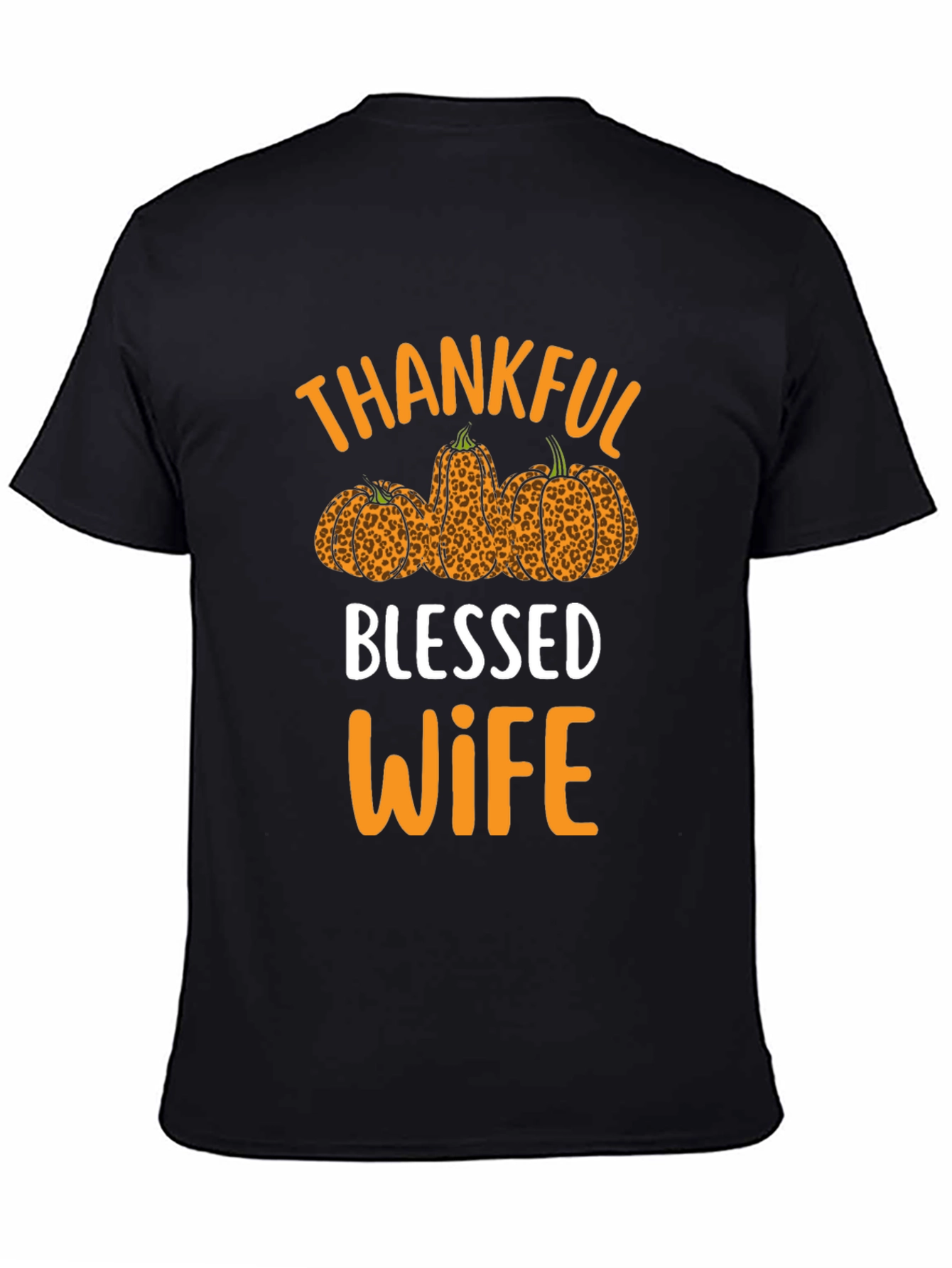 Thankful Blessed Wife T-Shirt Fall Thanksgiving