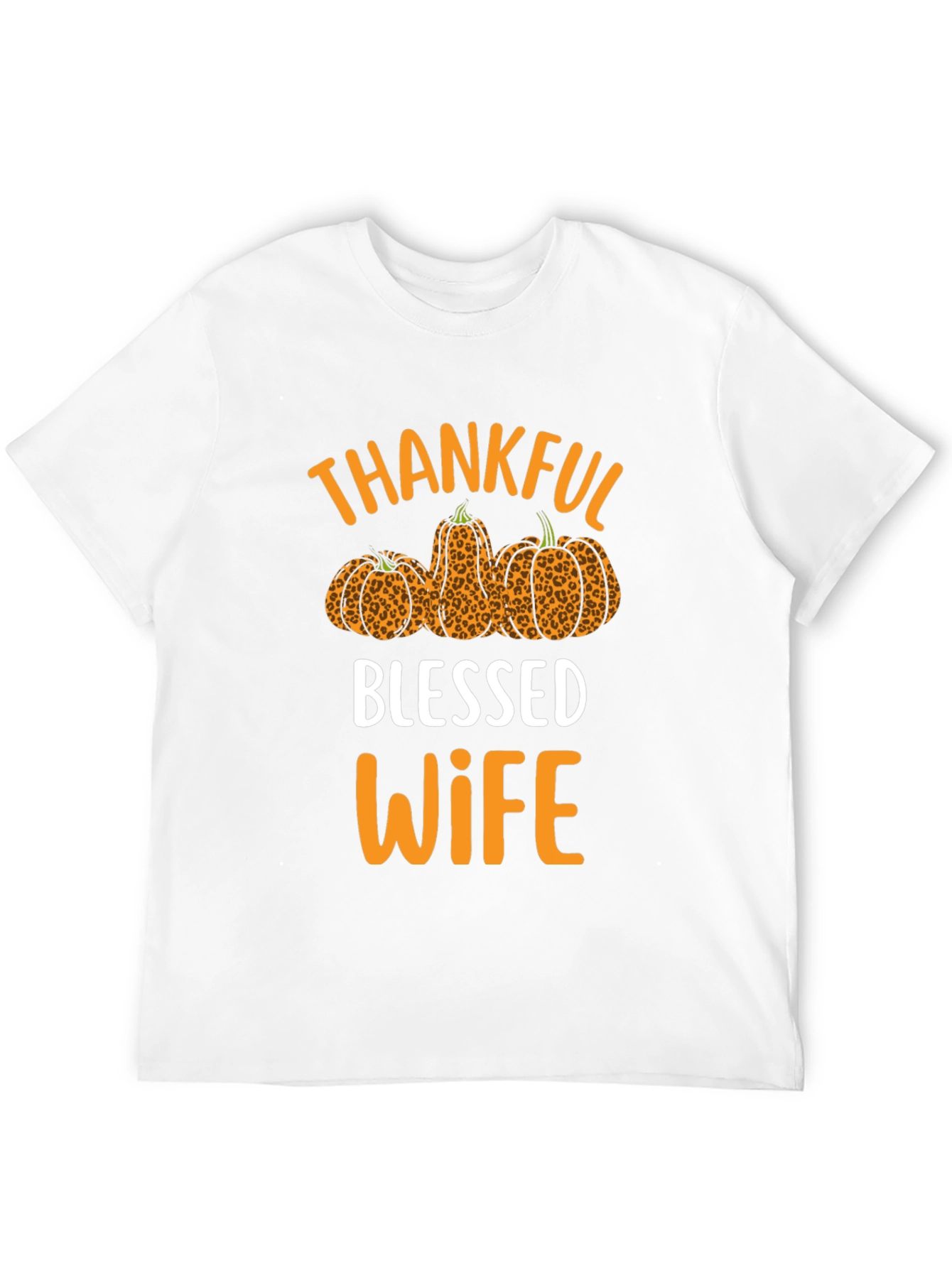Thankful Blessed Wife T-Shirt Fall Thanksgiving