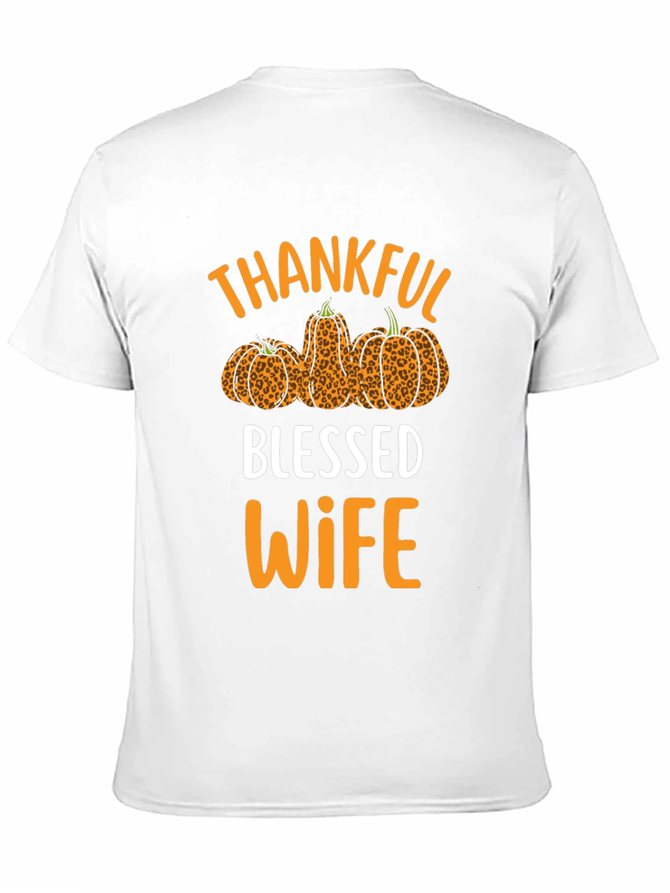Thankful Blessed Wife T-Shirt Fall Thanksgiving