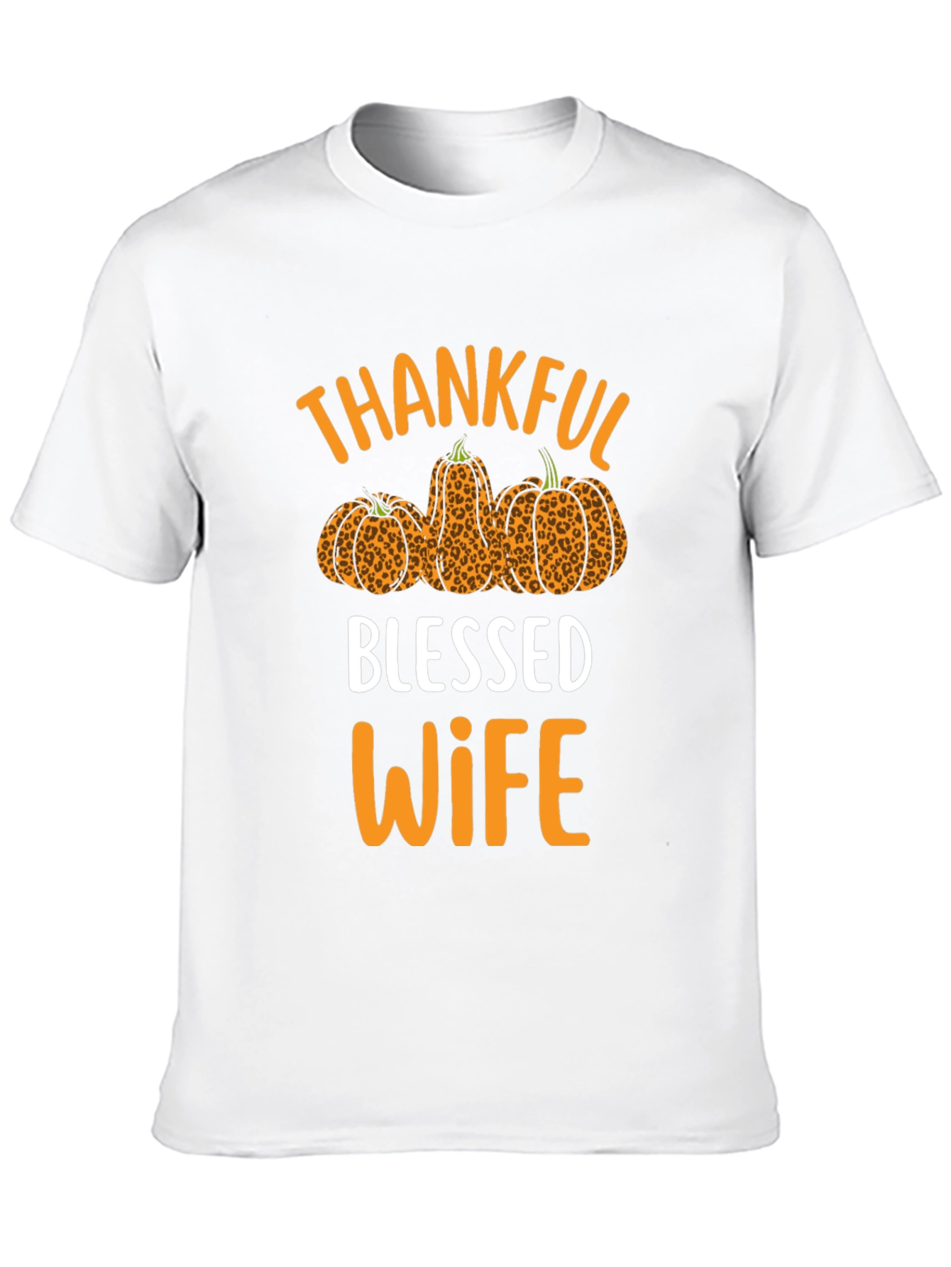 Thankful Blessed Wife T-Shirt Fall Thanksgiving