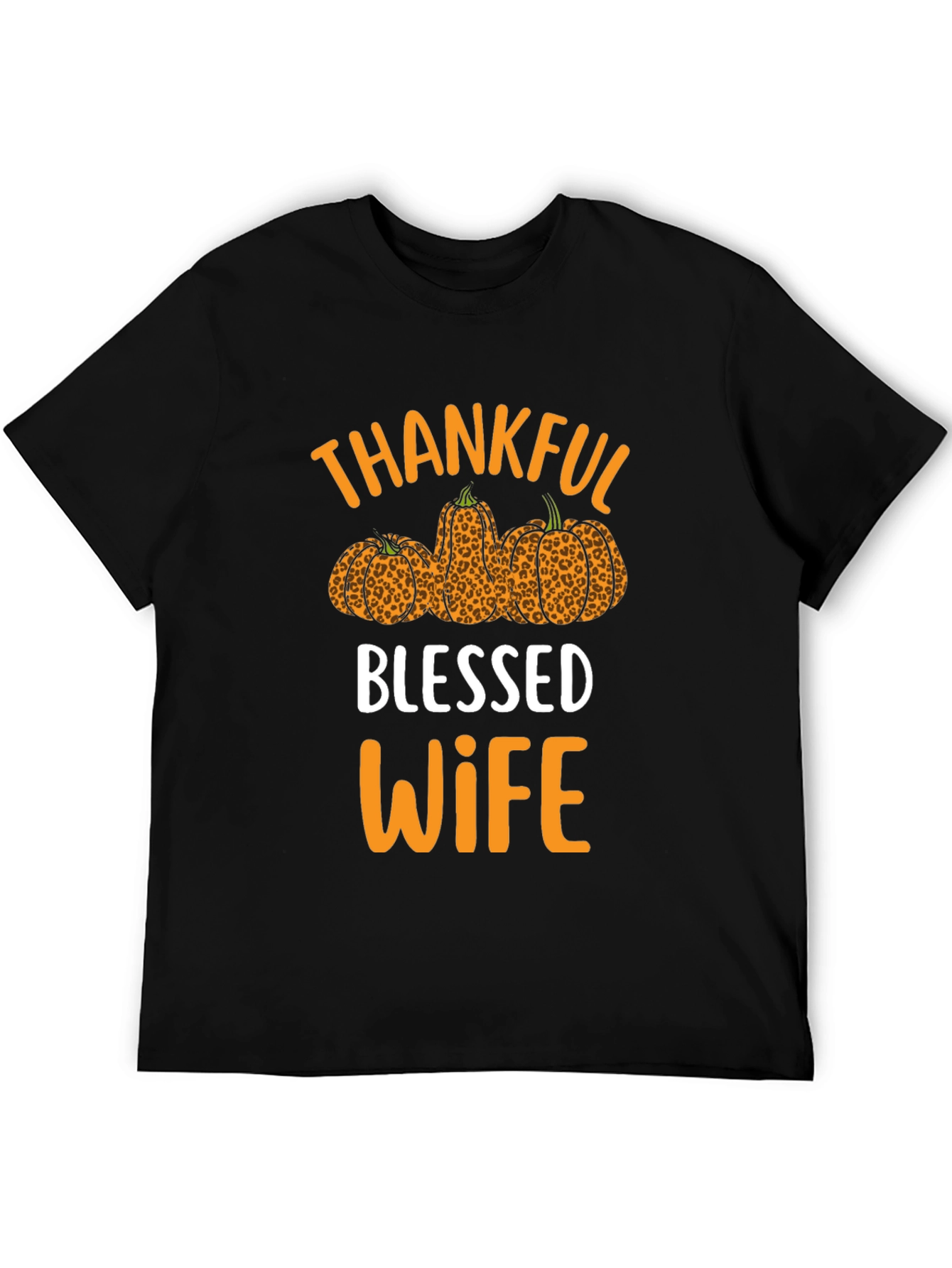 Thankful Blessed Wife T-Shirt Fall Thanksgiving