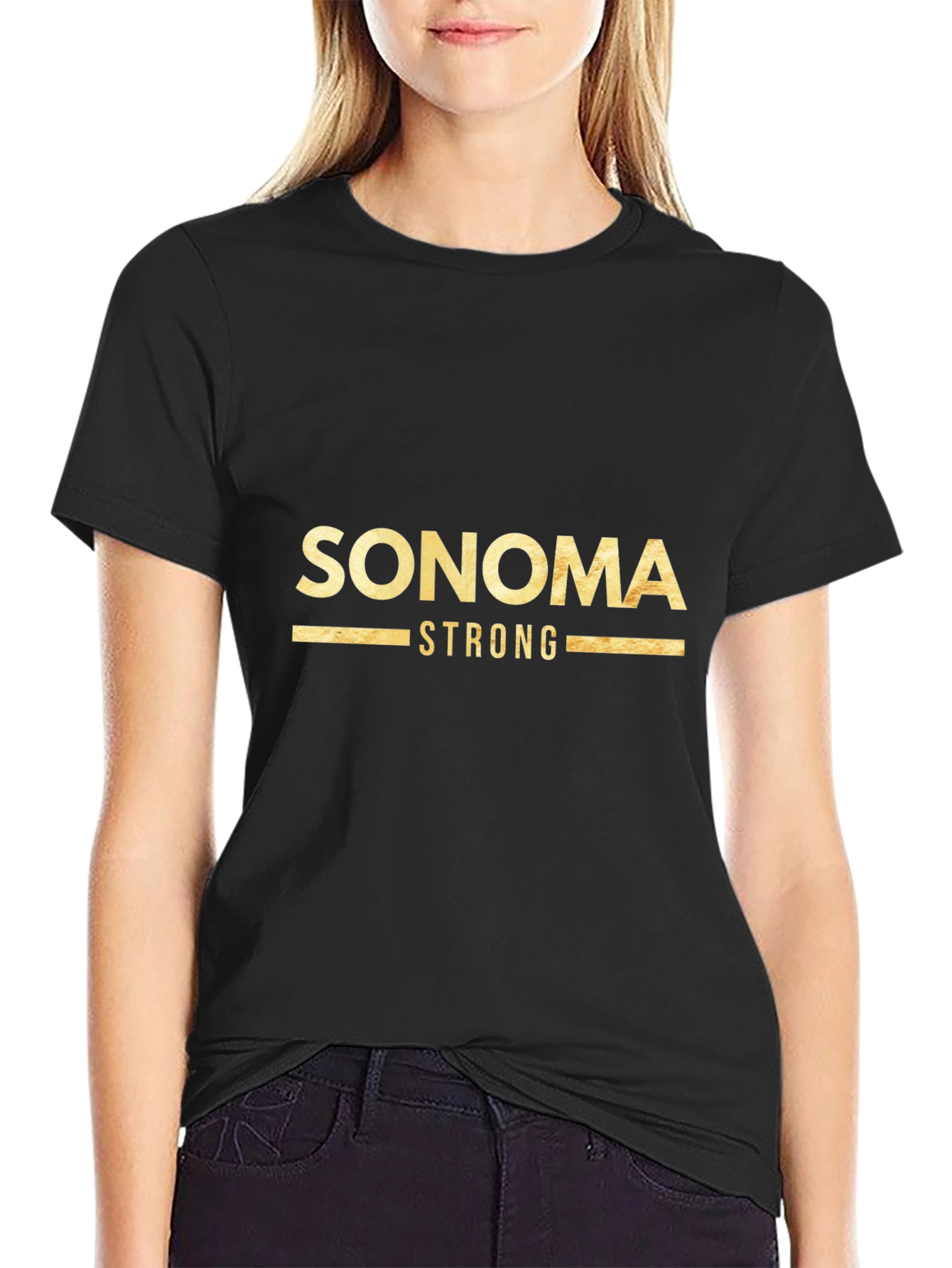 Sonoma Strong Black Graphic Tee
