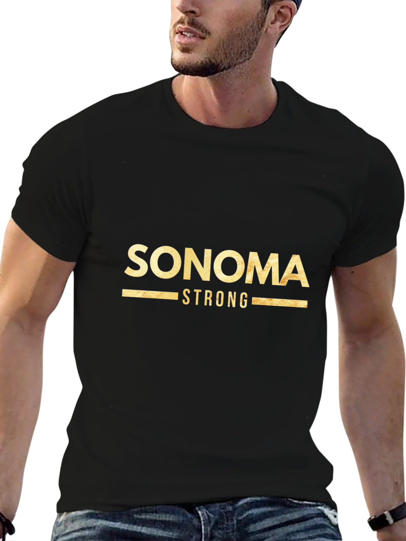 Sonoma Strong Black Graphic Tee