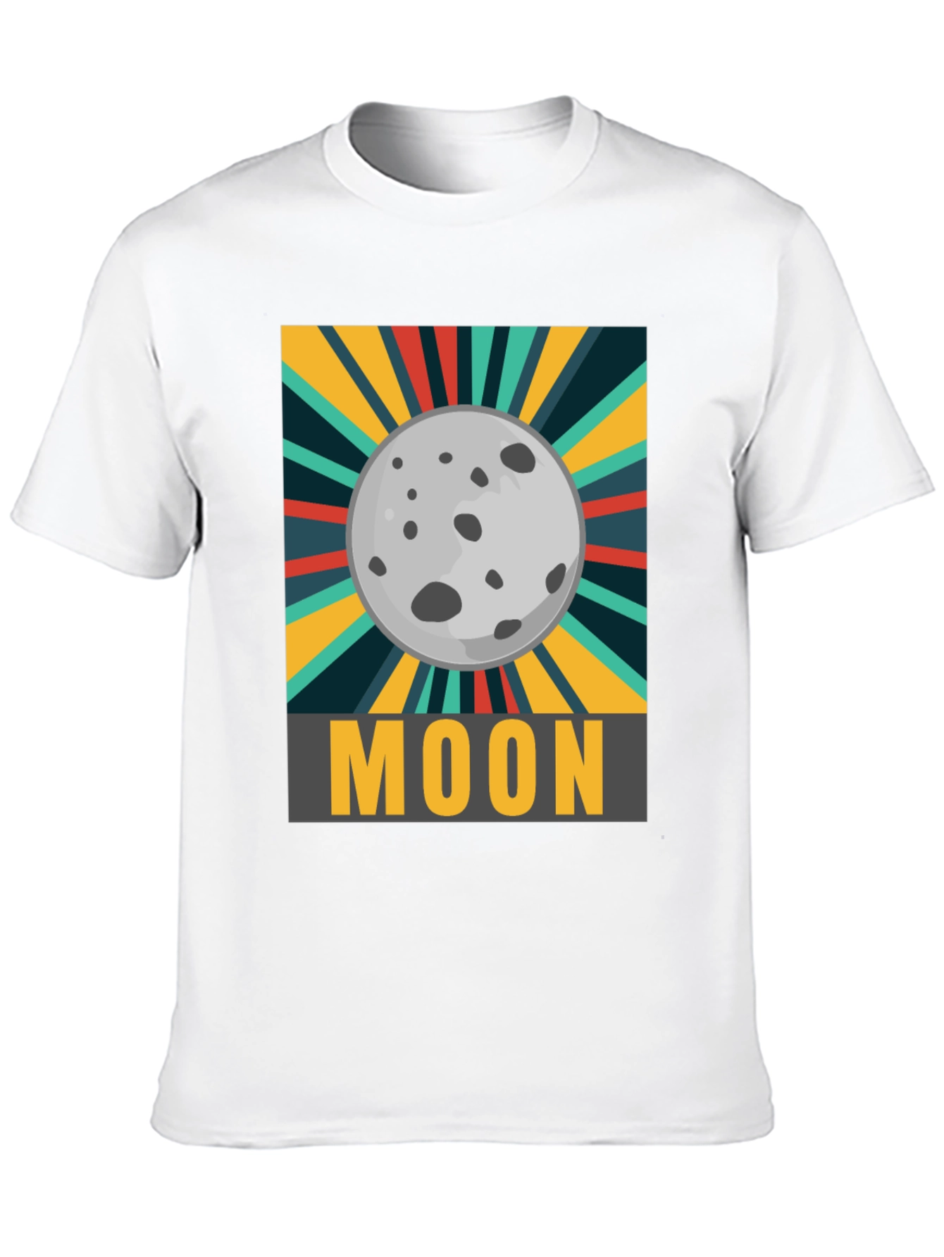 Moon Graphic T-Shirt - Retro Space Design