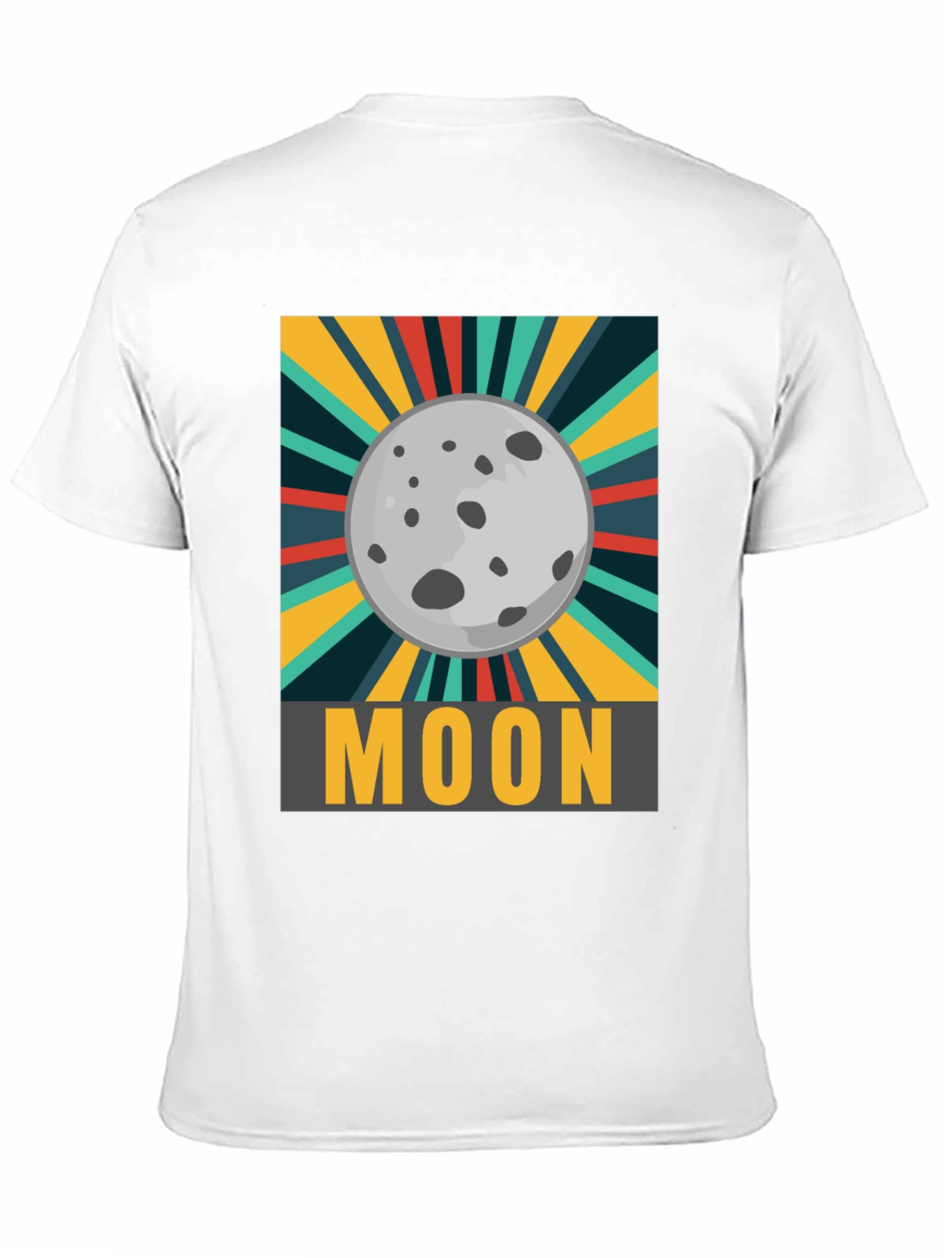 Moon Graphic T-Shirt - Retro Space Design
