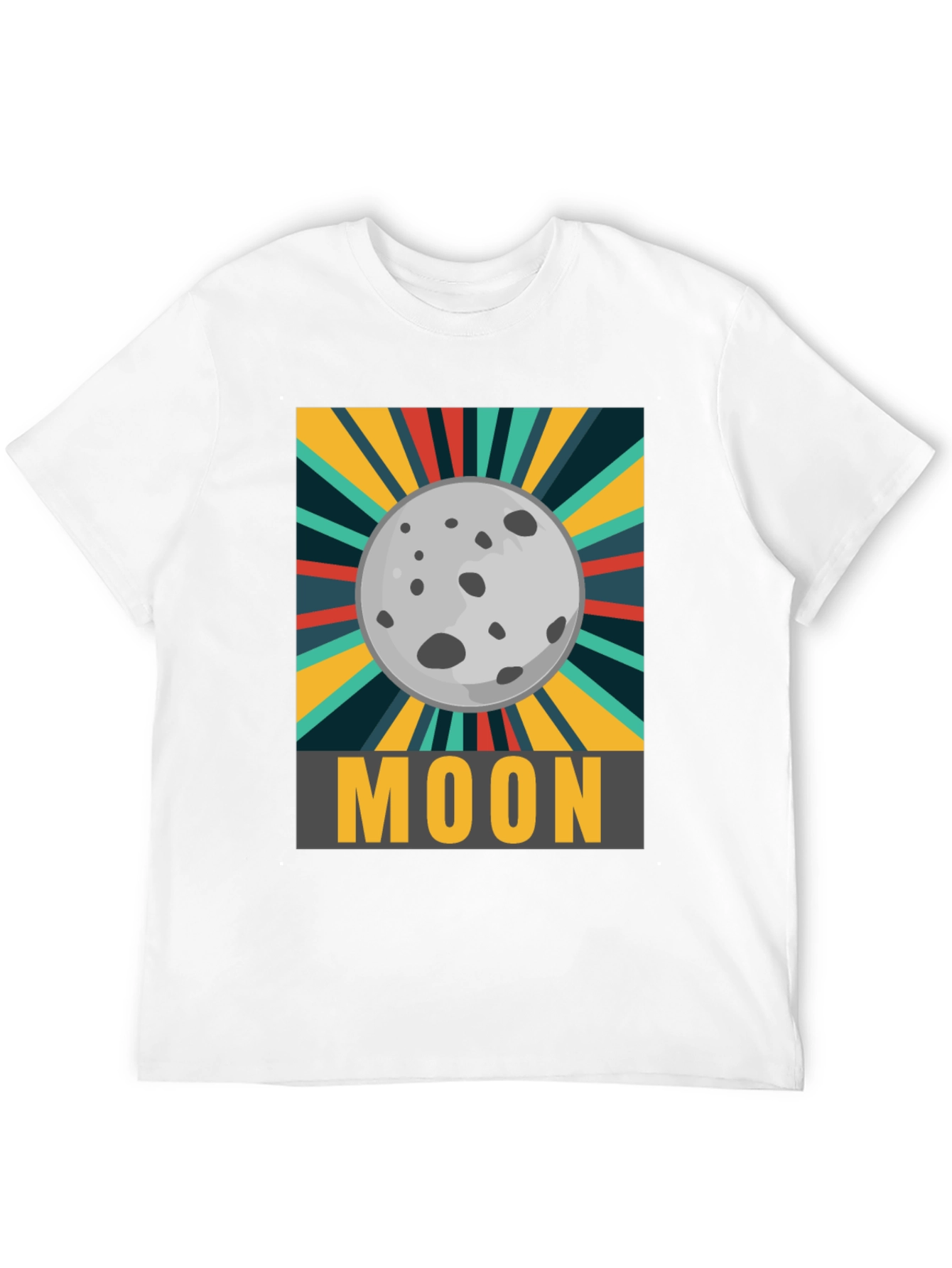 Moon Graphic T-Shirt - Retro Space Design