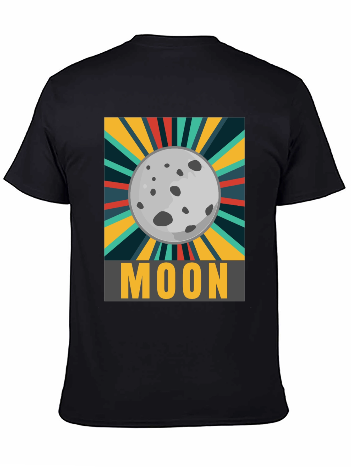 Moon Graphic T-Shirt - Retro Space Design