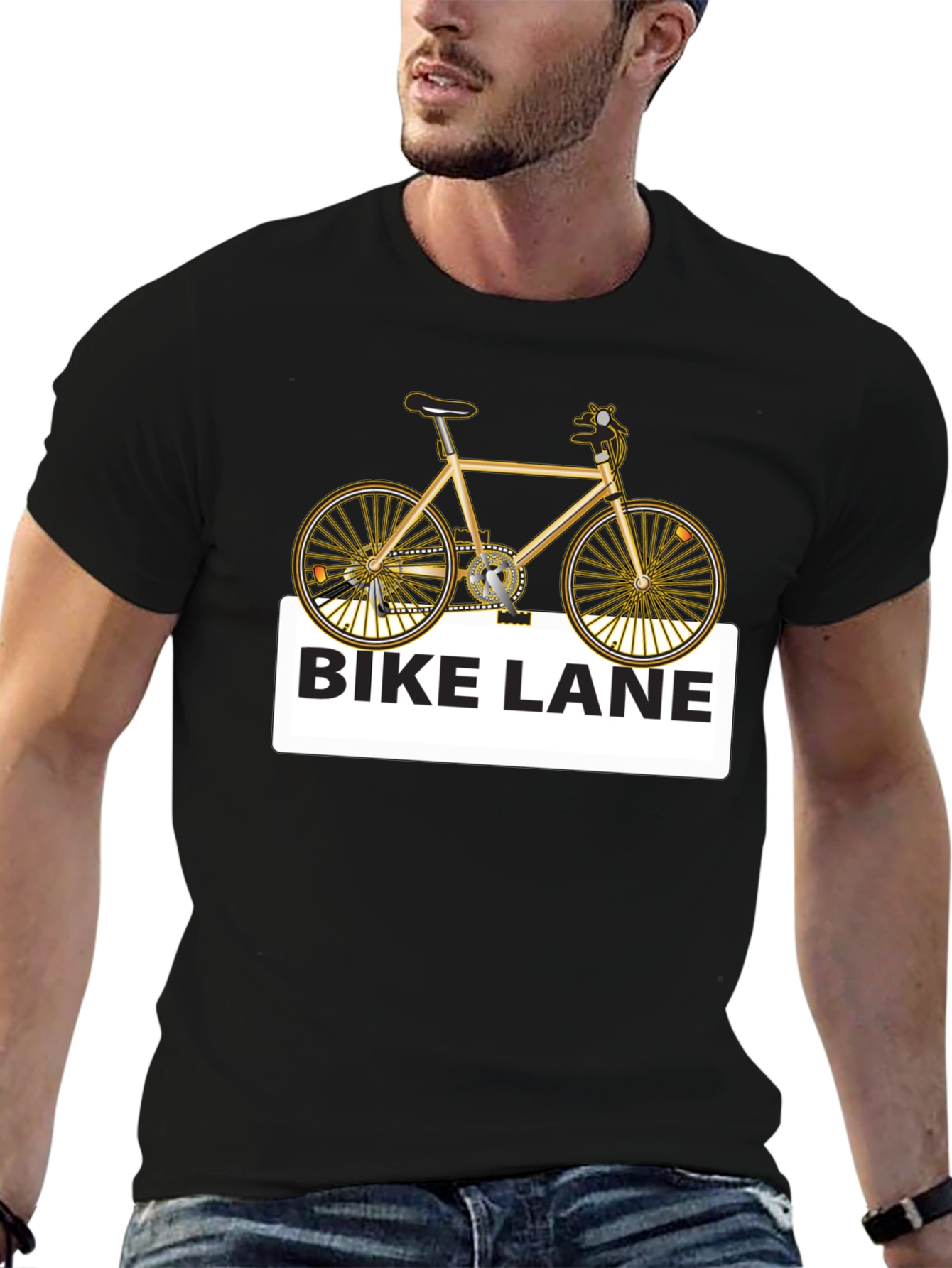 Bike Lane Graphic Tee - Stylish Cycling Shirt