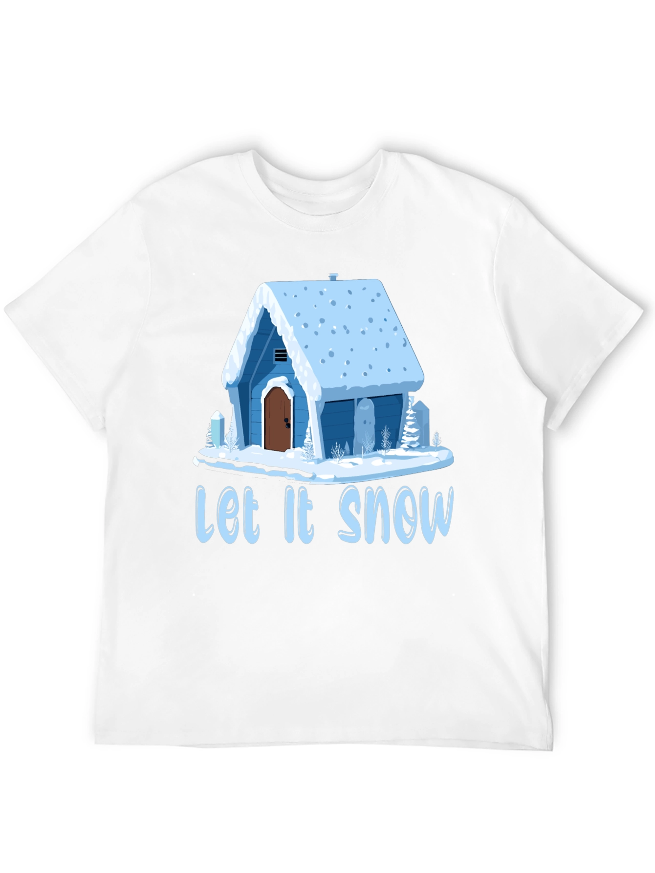 Let It Snow Cabin Graphic T-Shirt