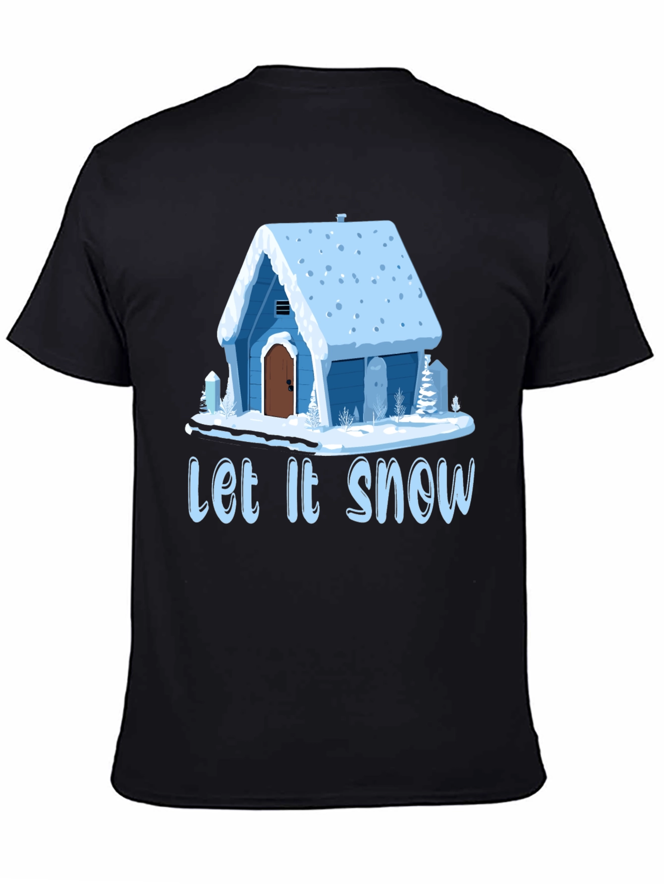 Let It Snow Cabin Graphic T-Shirt