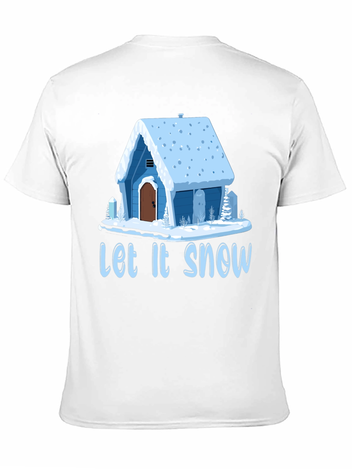 Let It Snow Cabin Graphic T-Shirt
