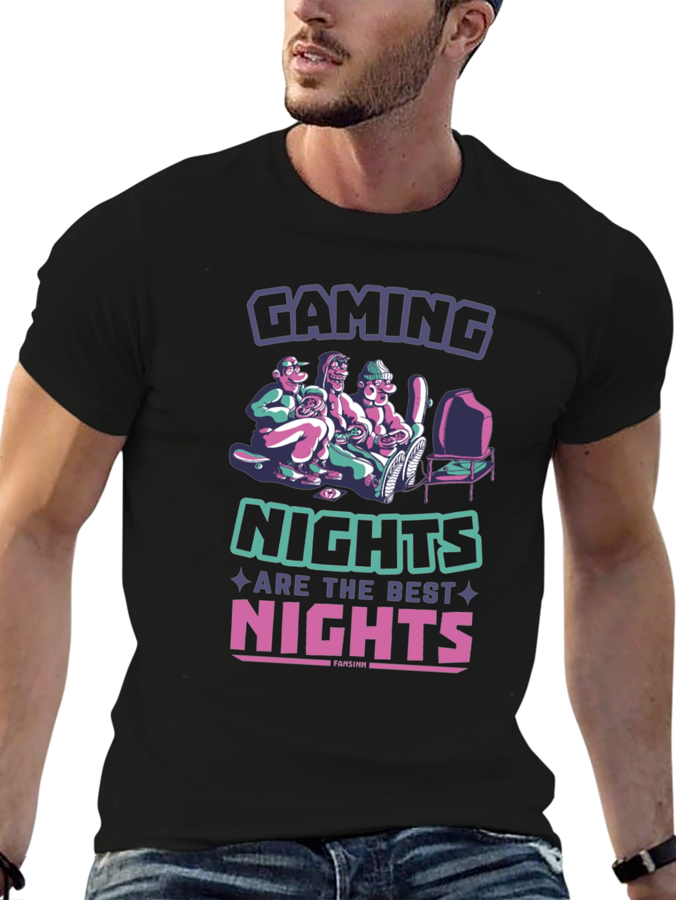 Gaming Nights Black T-Shirt