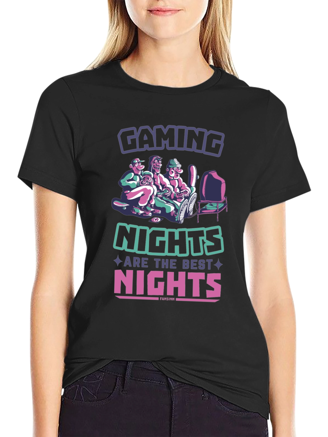 Gaming Nights Black T-Shirt