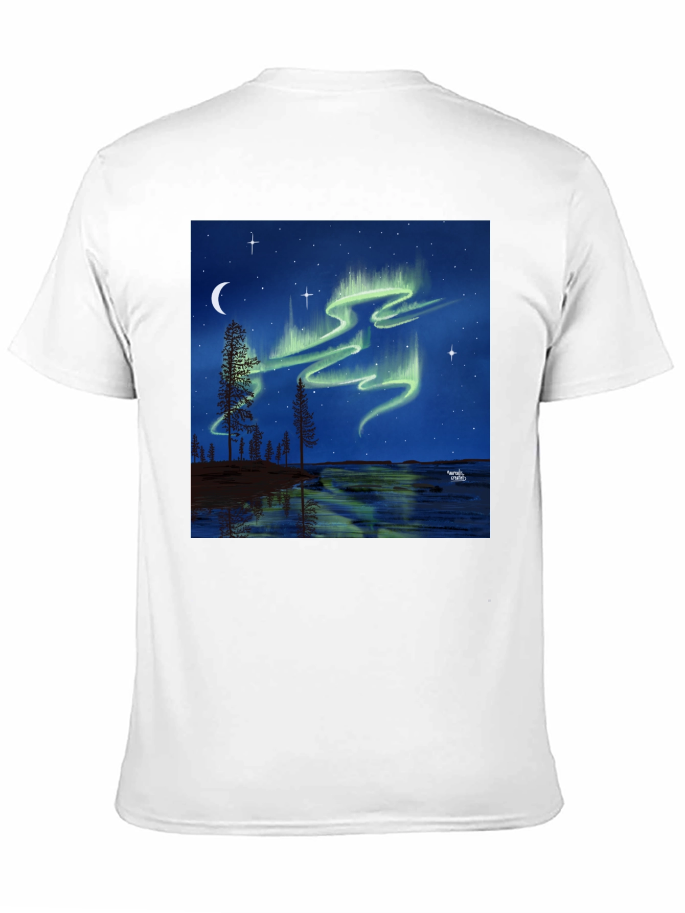Aurora Borealis Black T-Shirt