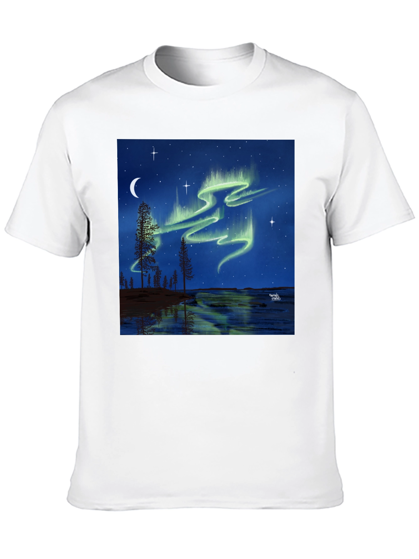 Aurora Borealis Black T-Shirt