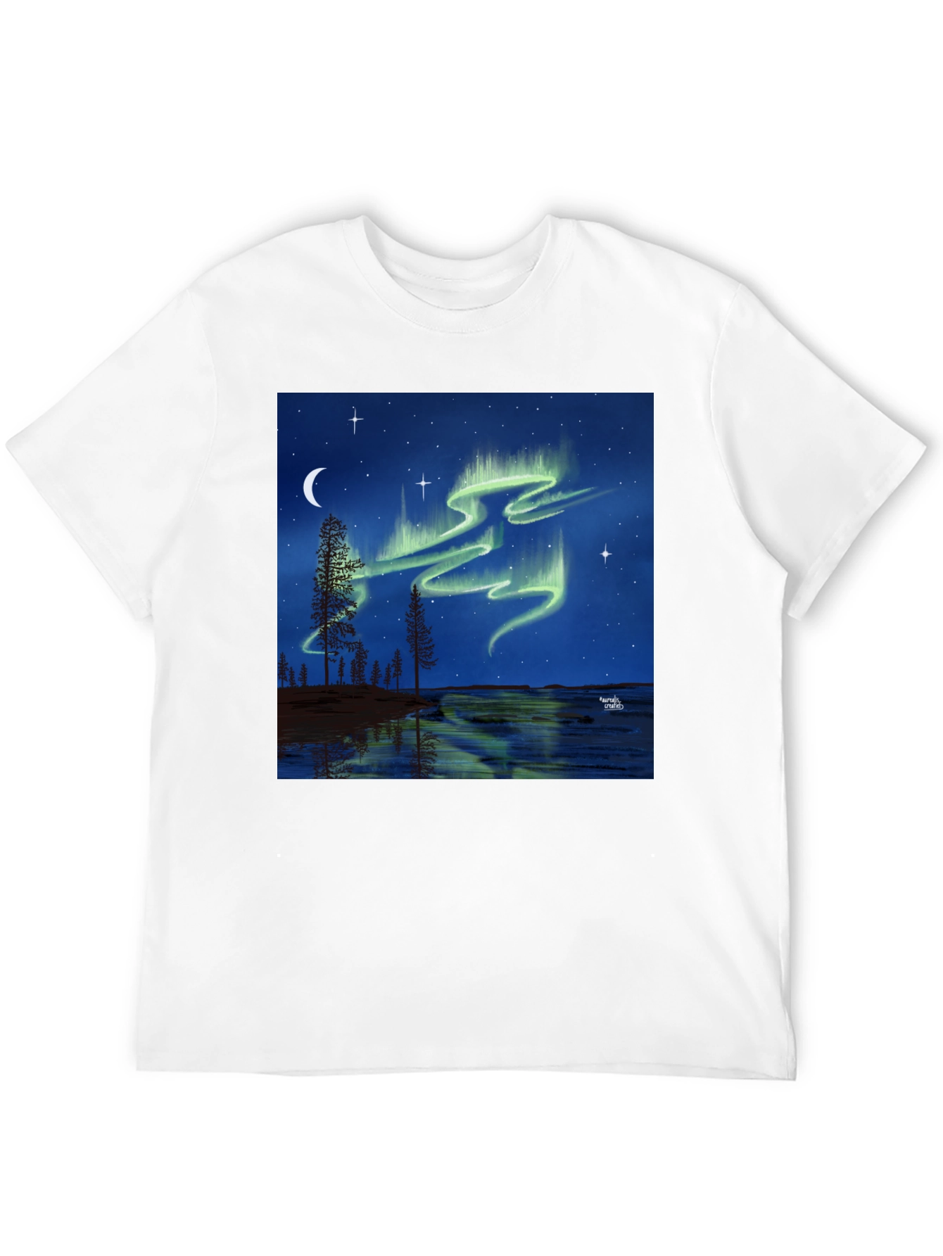 Aurora Borealis Black T-Shirt
