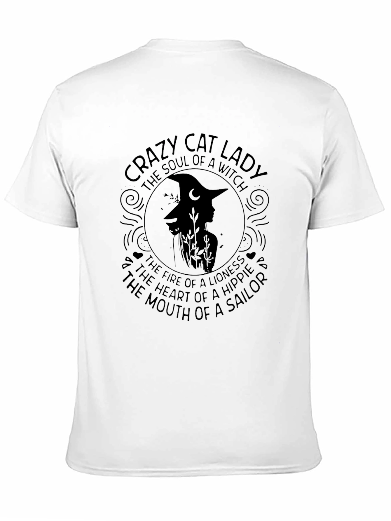 Crazy Cat Lady Witch T-Shirt