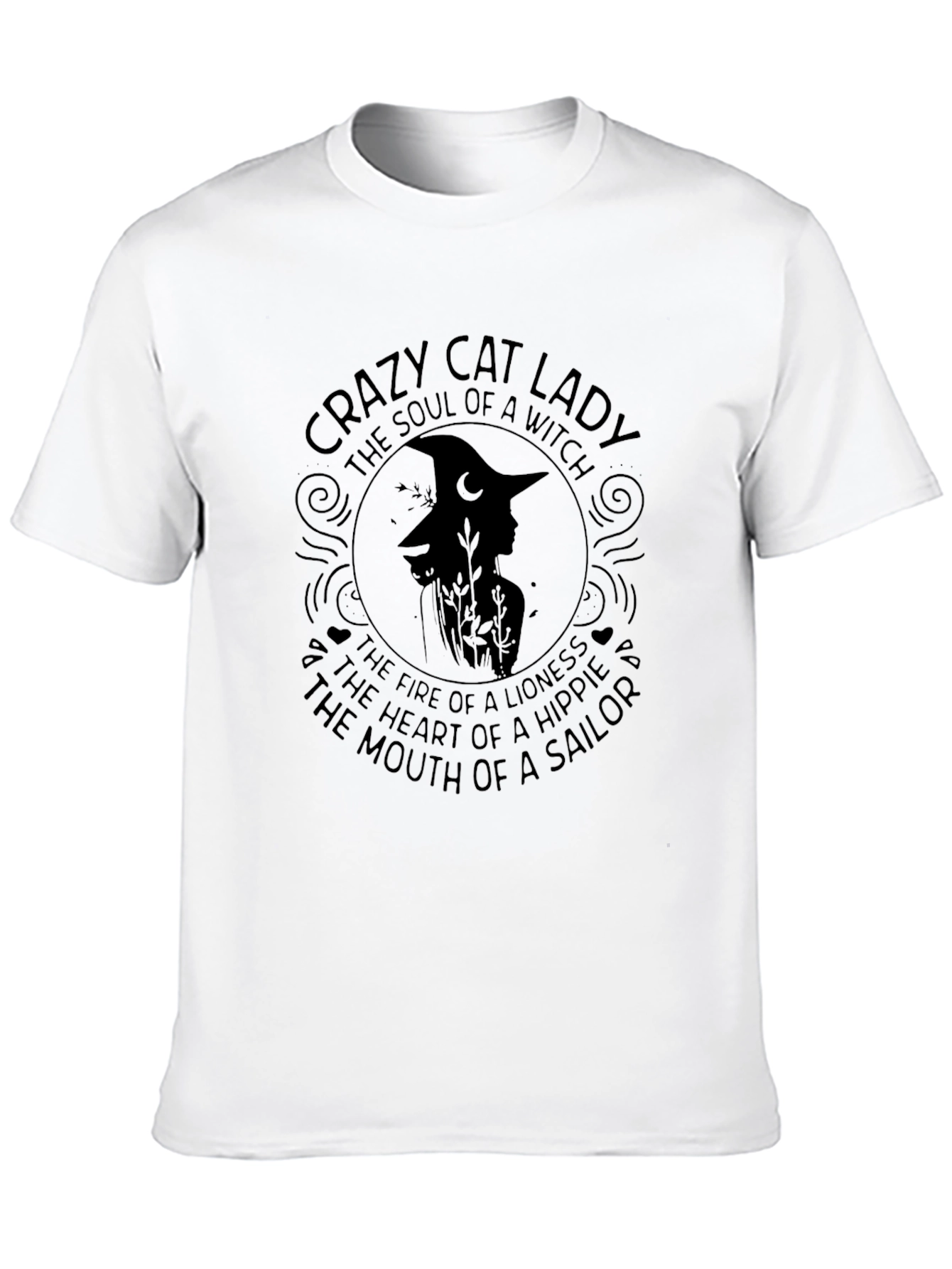 Crazy Cat Lady Witch T-Shirt