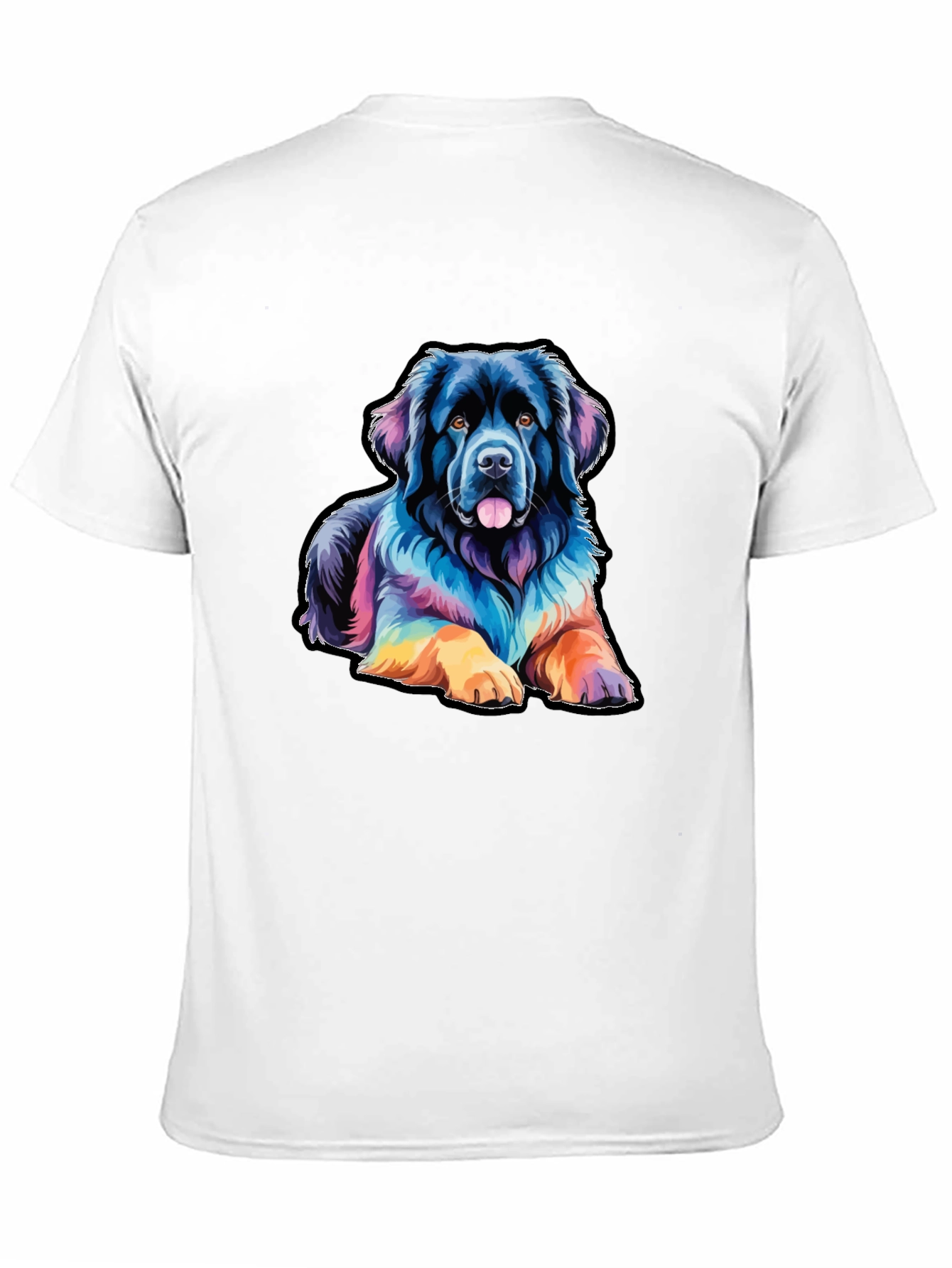 Colorful Dog Graphic T-Shirt