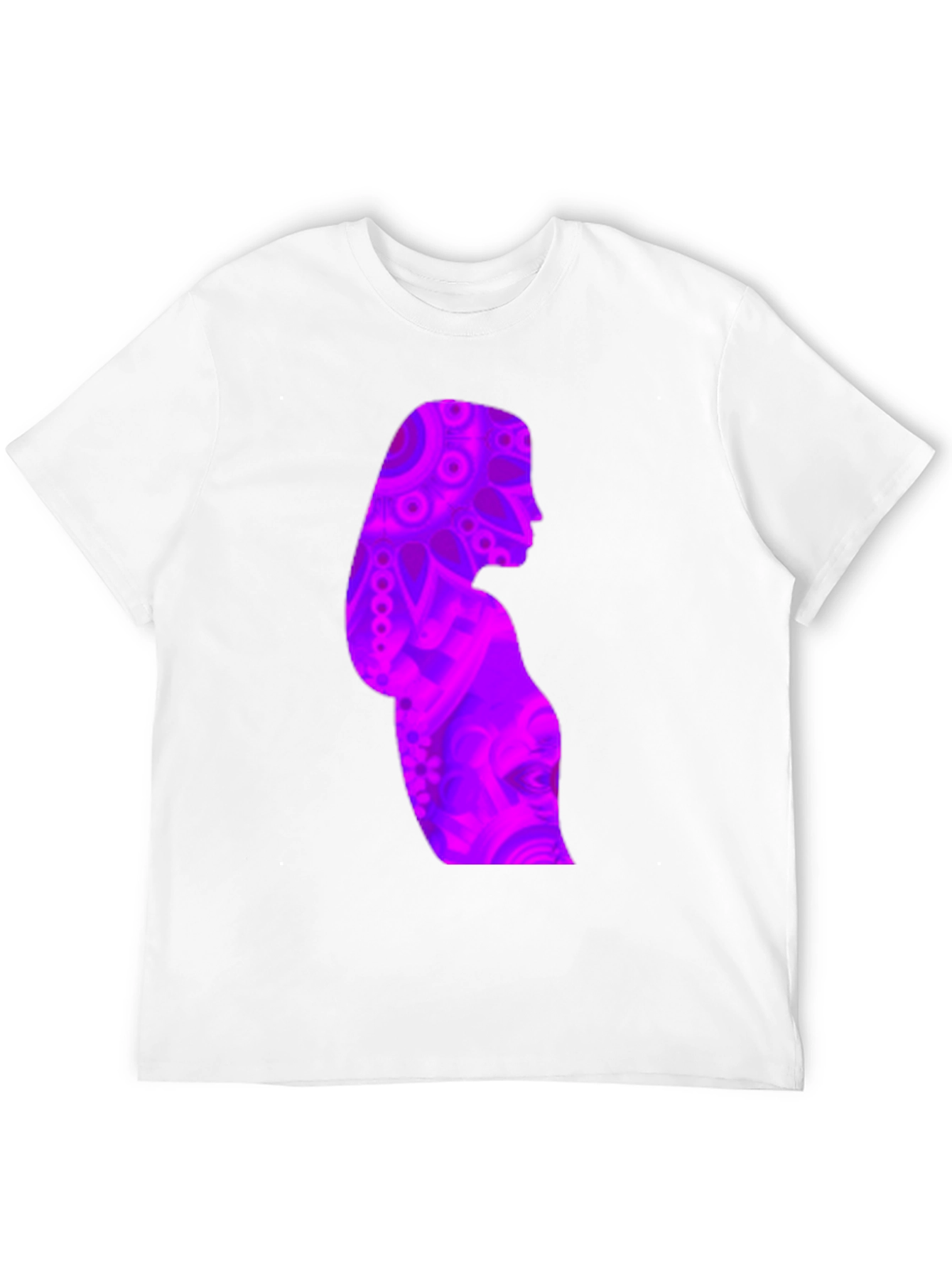 Woman Silhouette Graphic Print Black T-Shirt