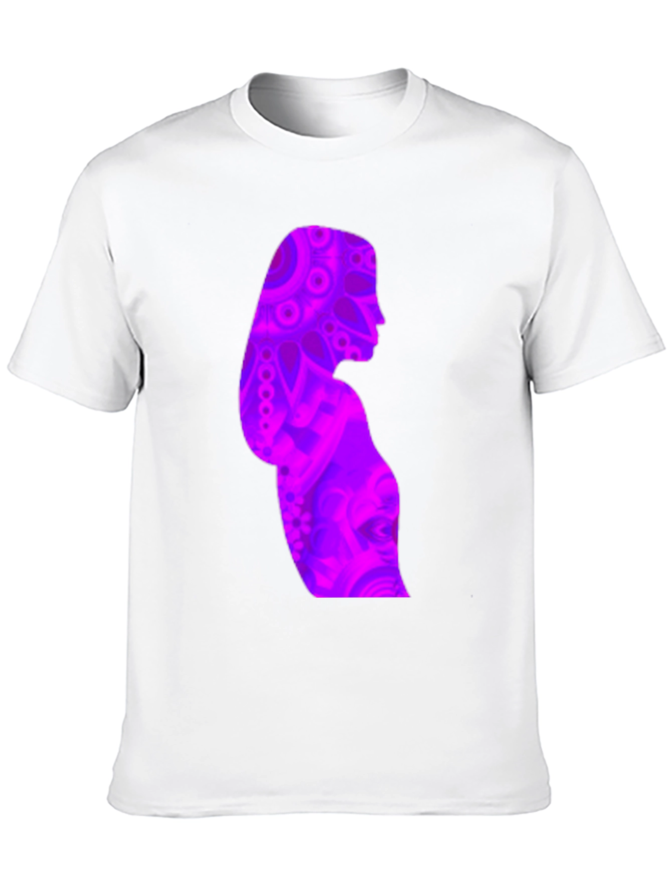 Woman Silhouette Graphic Print Black T-Shirt