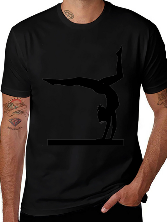 Gymnastics Silhouette Black T-Shirt