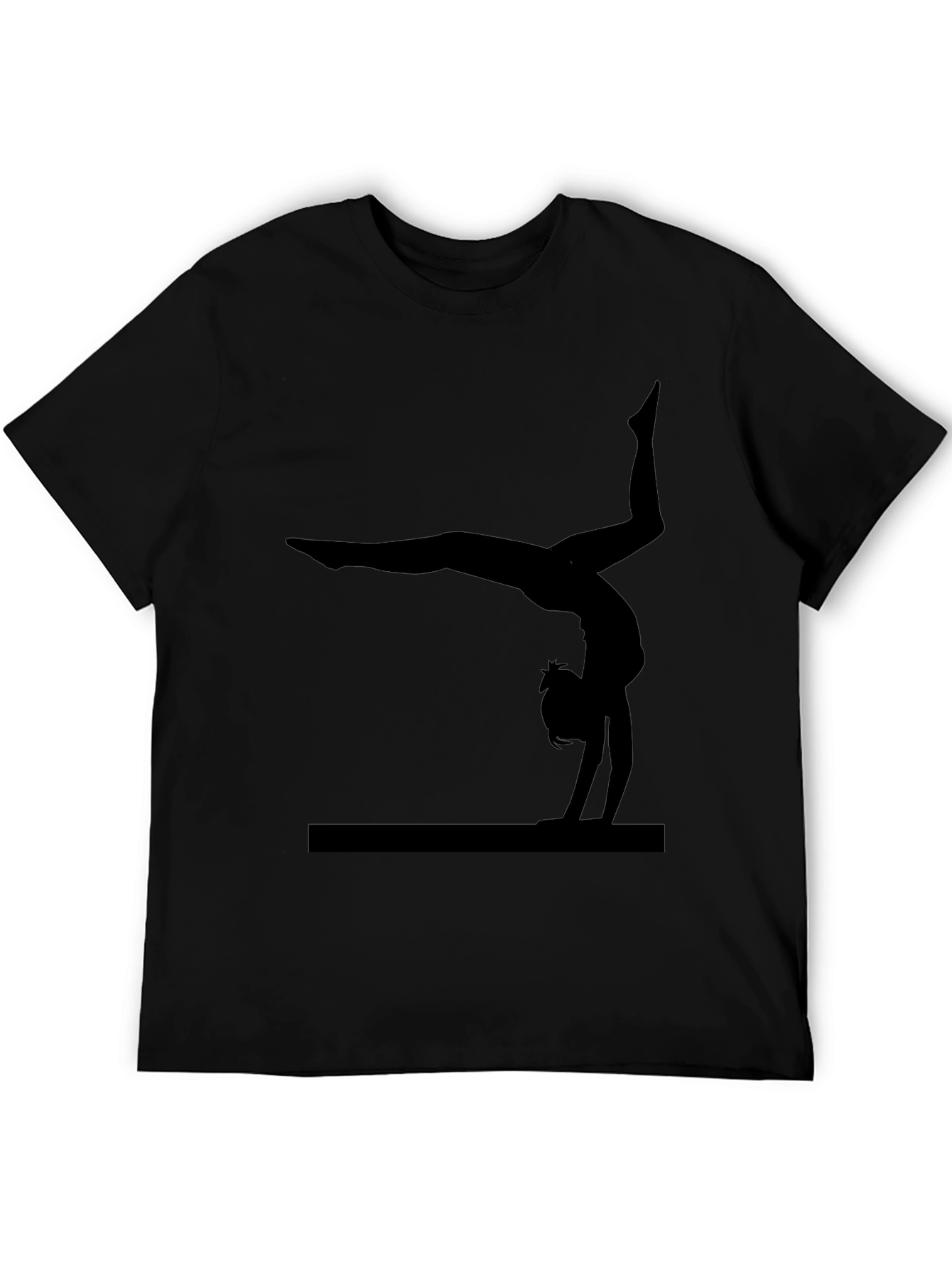 Gymnastics Silhouette Black T-Shirt