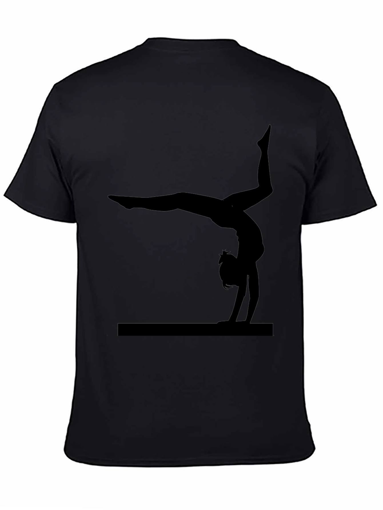 Gymnastics Silhouette Black T-Shirt