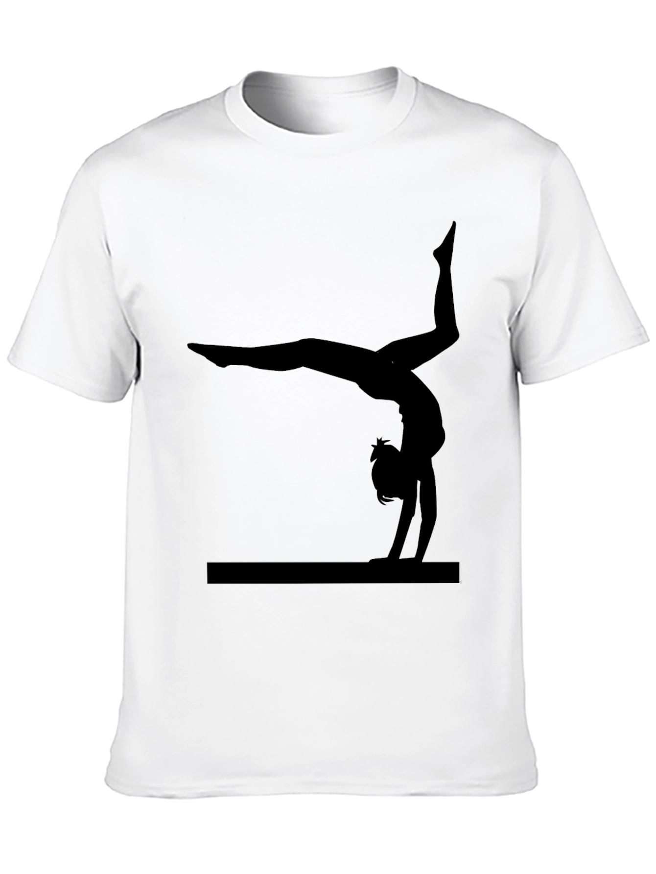 Gymnastics Silhouette Black T-Shirt