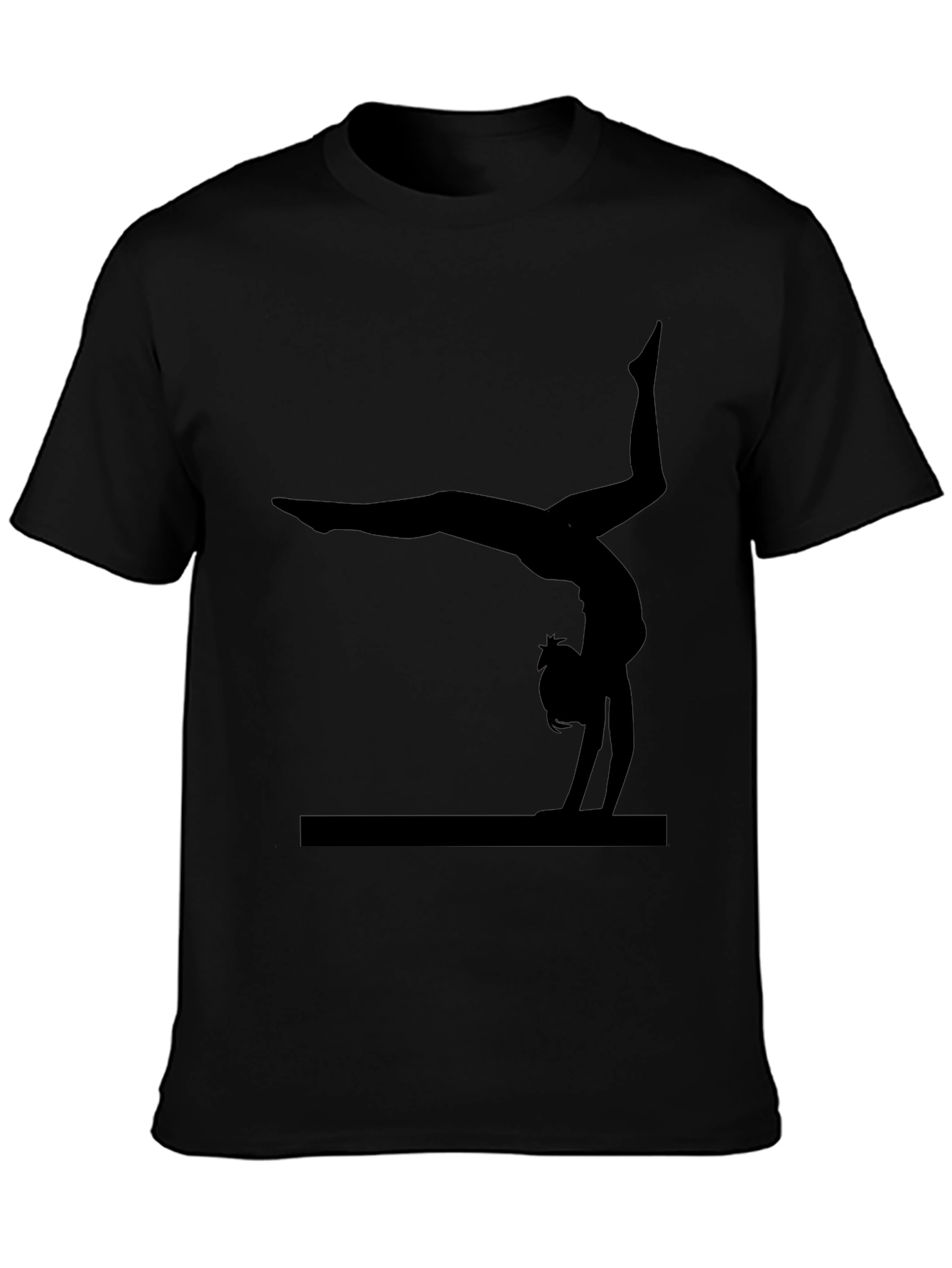 Gymnastics Silhouette Black T-Shirt