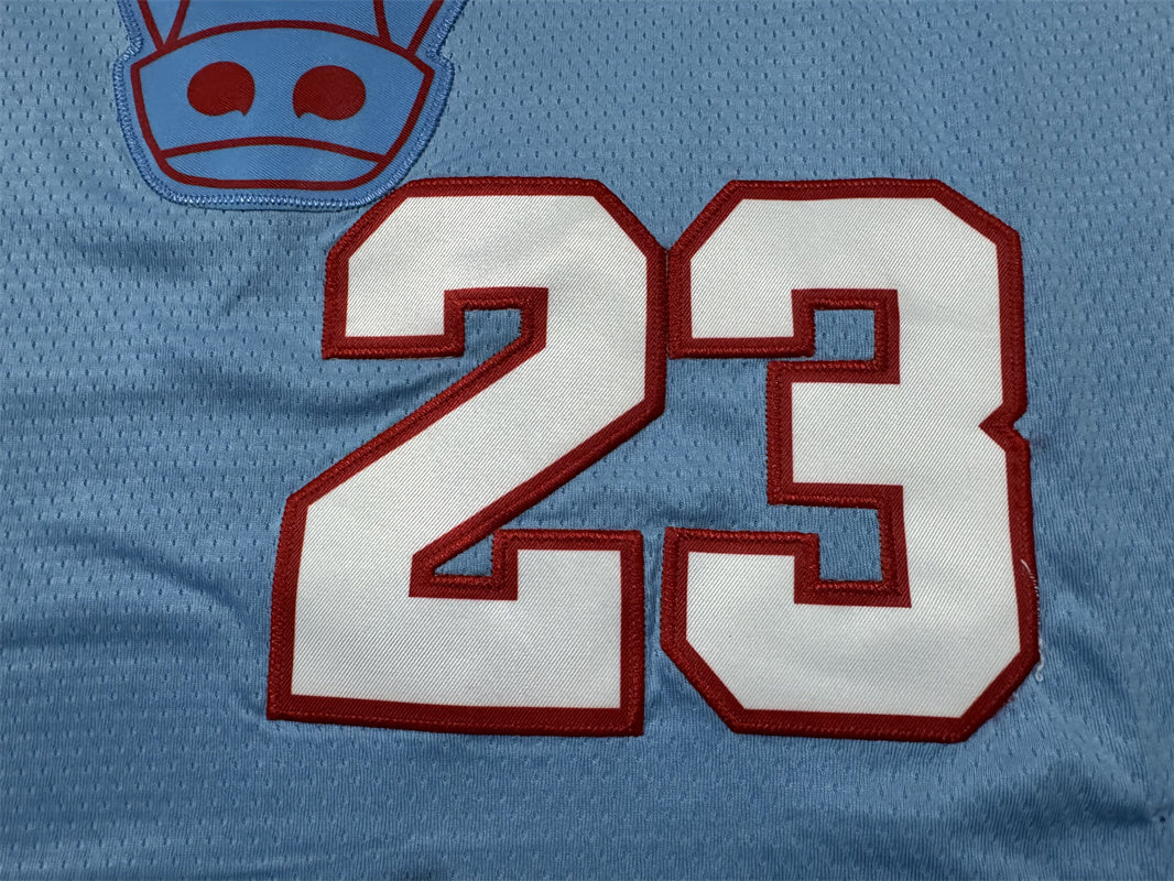 Men's Chicago Bulls Michael Jordan #23 Blue Swingman Jerseys