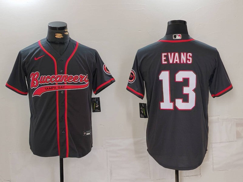 Men's Tampa Bay Buccaneers Mike Evans #13 Gray Player Jerseys