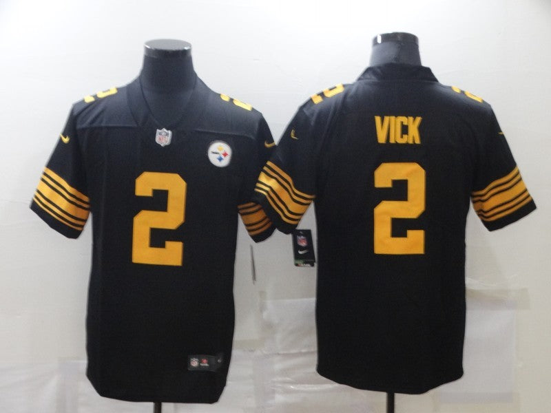 Men's Pittsburgh Steelers Michael Vick #2 Black Alternate Legend Jerseys