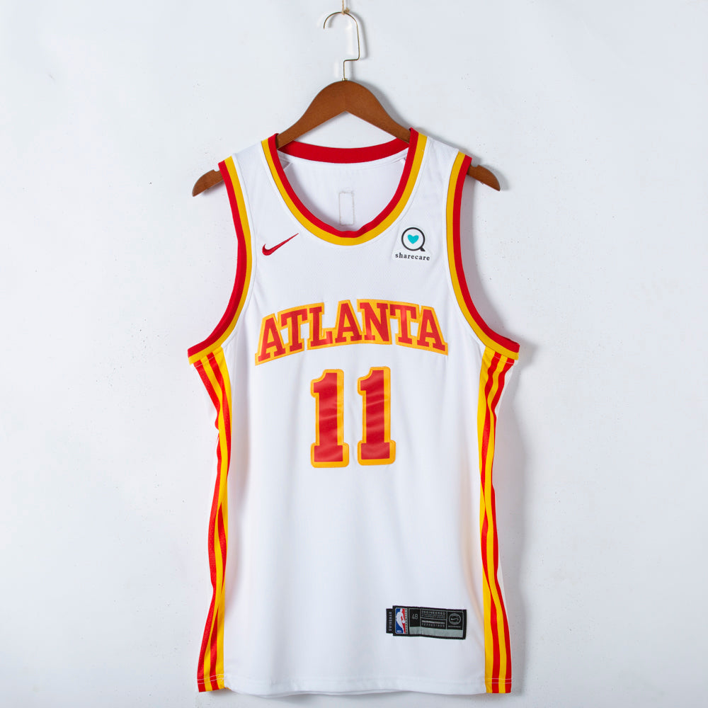 Men's Atlanta Hawks Trae Young #11 White 2020/21 Fast Break Player Jerseys