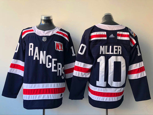 Men's New York Rangers J.T. Miller #10 Navy Player Game Jerseys